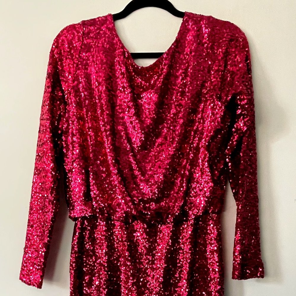 Cranberry Sequin ASOS Dress
